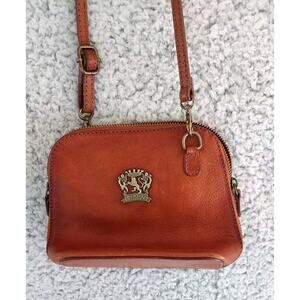 Pratesi Firenze Made In Italy Leather Crossbody Purse Cottagecore Boho READ